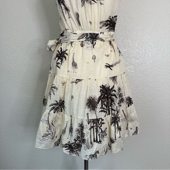 Banana Republic Stampa Wrap Mini Dress, Sz Medium - Picture 12 of 14